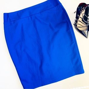 INVESTMENTS Blue Pencil Skirt